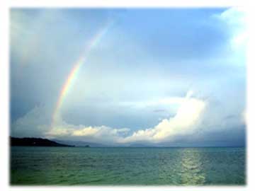 石垣島から見た虹