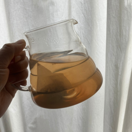 急須であずき茶